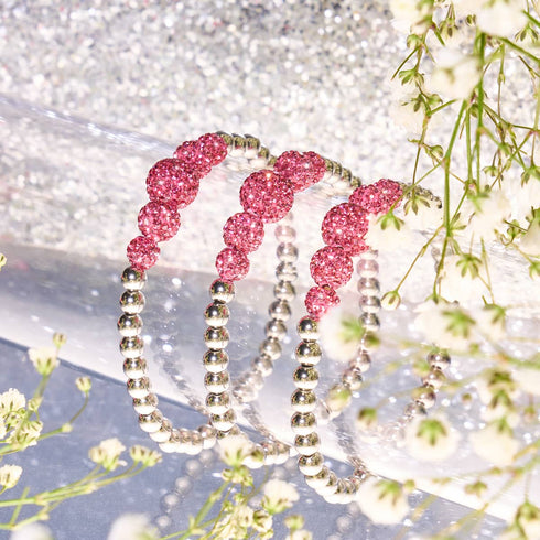 Volle Blüte | Kristallkaskade Kikiballa Armband